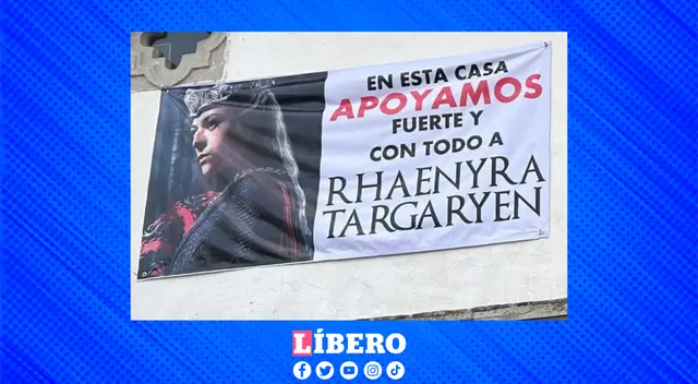 Los fans muestran su apoyo a la familia de Rhaenyra Targaryen. Los fans muestran su apoyo a la familia de Rhaenyra Targaryen.