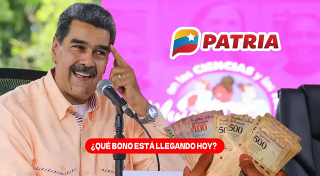 En esta nota podrás conocer qué bono está llegando HOY al Sistema Patria. En esta nota podrás conocer qué bono está llegando HOY al Sistema Patria.
