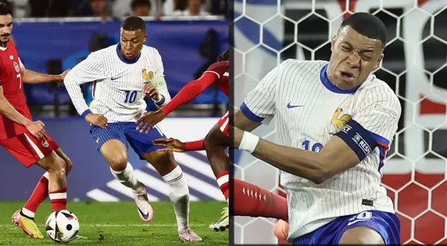 Mbappé tuvo una fuerte lesión ante Austria por la Euro