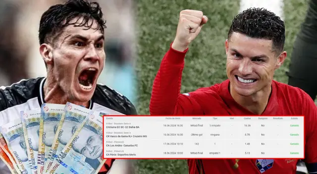 Hincha apostó por el fútbol de Argentina y Brasil para llevarse miles de soles.