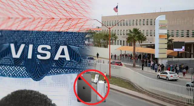 Objetos prohibidos en la embajada de Estados Unidos.