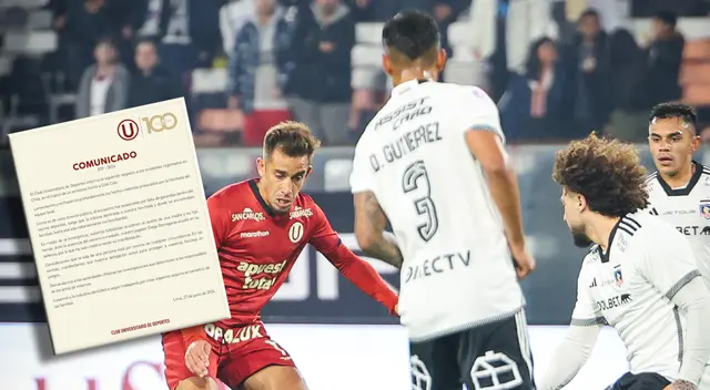 Universitario lanzó comunicado tras suspensión del partido amistoso con Colo Colo