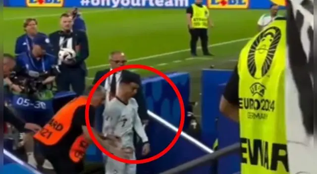 Reacción de Cristiano Ronaldo ante hincha