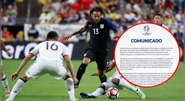 CONMEBOL rechaza actos de racismo hacia Estados Unidos CONMEBOL rechaza actos de racismo hacia Estados Unidos