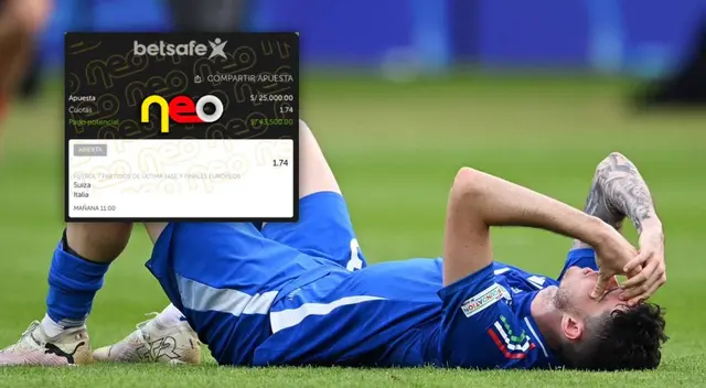 La apuesta sobre el Italia vs. Suiza se viralizó tras el pitazo final.