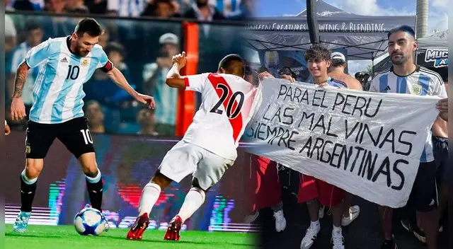 Hinchas peruanos y argentinos unen fuerzas