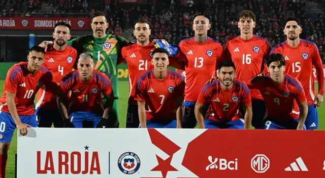Selección chilena en el amistoso contra Paraguay
