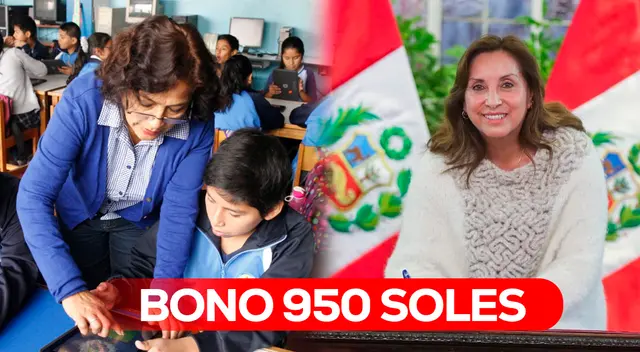 El Bono de 950 soles estuvo destinado para el personal del sector educación en reconocimiento a su importante labor.