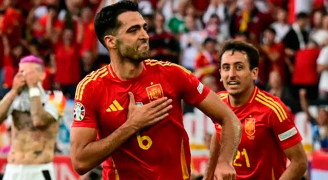 España ganó 2-1 a Alemania con gol sobre la hora