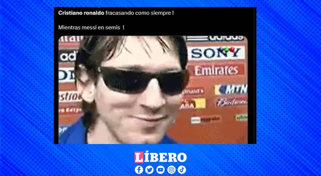 Los fans de Messi celebraron la eliminación de 'CR7'. Los fans de Messi celebraron la eliminación de 'CR7'.
