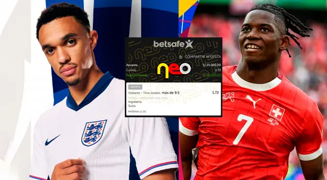 Peruano podría volverse millonario si acierta su pronóstico del Inglaterra vs. Suiza en Eurocopa 2024. Peruano podría volverse millonario si acierta su pronóstico del Inglaterra vs. Suiza en Eurocopa 2024.