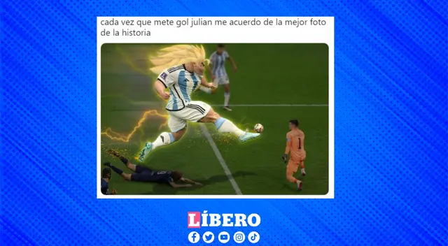 Julián en modo sajajin: el goleador respondió y enseñó el camino a la vcitoria.