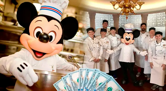 Esto es lo que recibe un cocinero en Disney Cruise Line. Esto es lo que recibe un cocinero en Disney Cruise Line.