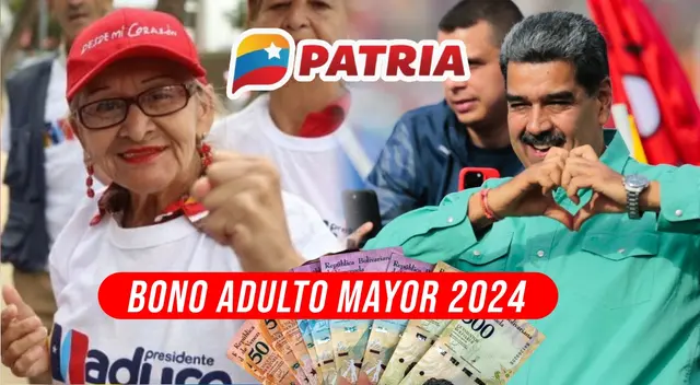 El Bono Adulto Mayor 2024 se entregará mediante la plataforma del Sistema Patria. El Bono Adulto Mayor 2024 se entregará mediante la plataforma del Sistema Patria.