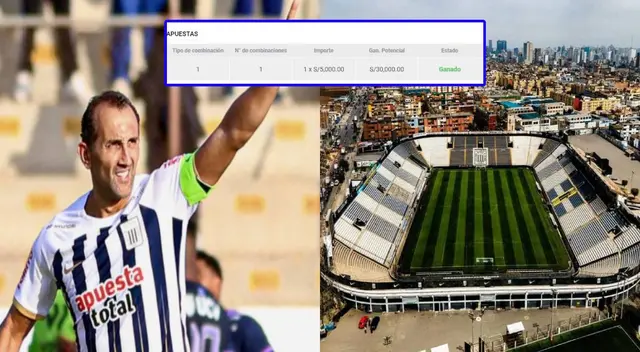 Un hincha de Alianza Lima apostó 5 mil soles en su debut Torneo Clausura Liga 1 y se llevó 30 mil soles en minutos