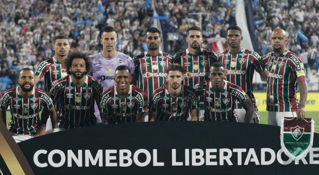Plantel de Fluminense en su partido contra Alianza Lima