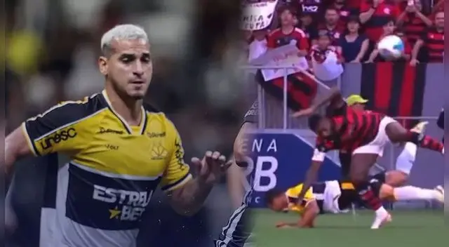 Miguel Trauco alarmó en el Flamengo - Criciúma  tras recibir DURO GOLPE