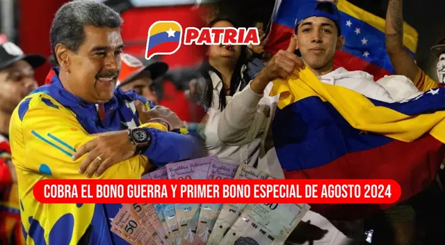 El Bono Guerra y Primer Bono Especial de agosto se paga vía el Sistema Patria. El Bono Guerra y Primer Bono Especial de agosto se paga vía el Sistema Patria.