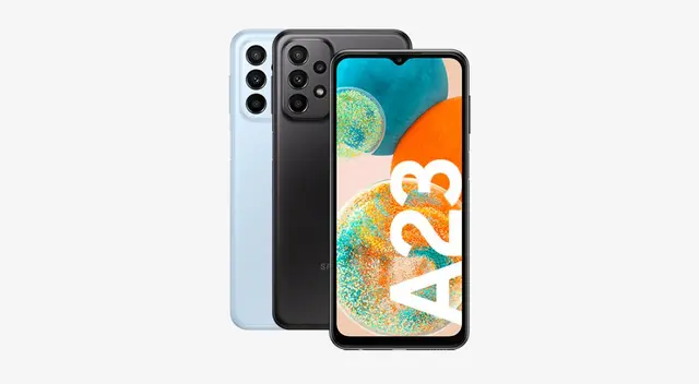 Así es el Galaxy A23 5G de Samsung. Foto: captura. Así es el Galaxy A23 5G de Samsung. Foto: captura.