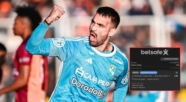 Peruano apuesta por Sporting Cristal vs. Mannucci y podría ganar más de 20 mil soles.