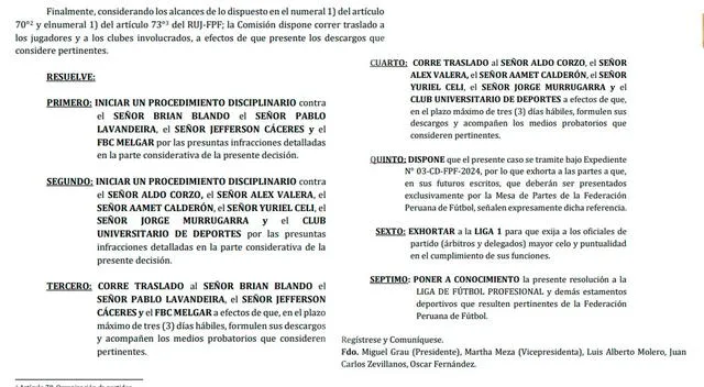 Comisión Disciplinaria FPF Comisión Disciplinaria FPF