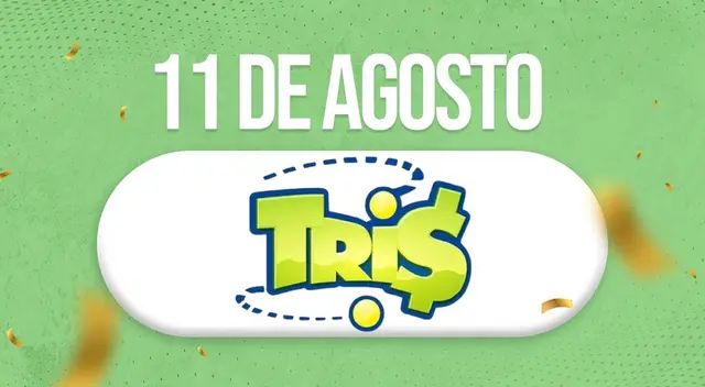 Transmisión EN VIVO del sorteo Tris de este domingo 11 de agosto. Transmisión EN VIVO del sorteo Tris de este domingo 11 de agosto.
