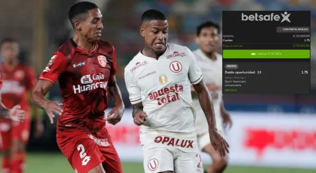 Un peruano realizó su apuesta al partido de Universitario vs. Sport Huancayo y acertó su boleto. Un peruano realizó su apuesta al partido de Universitario vs. Sport Huancayo y acertó su boleto.