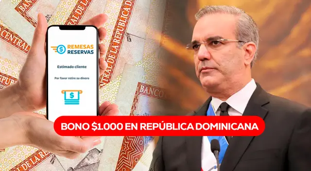 Conoce qué hacer para ser beneficiario del Bono a Mil de RD$1.000 que se paga en agosto.