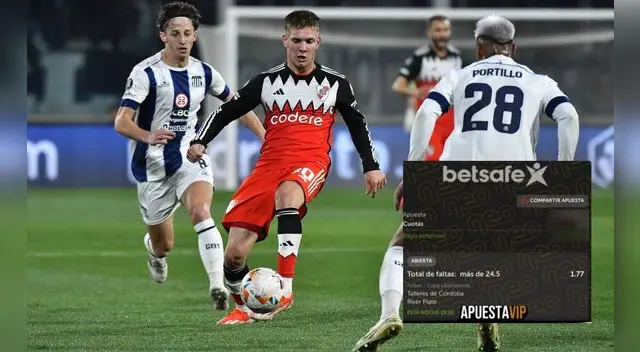Partido reñido entre River Plate y Talleres le permitió a un peruano ganar apuesta de más de 44 mil soles.