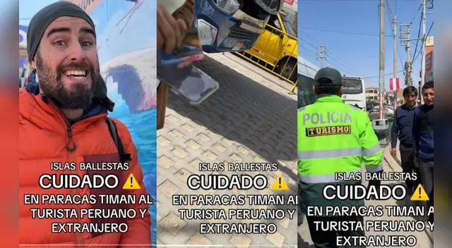 Españoles descubrieron la estafa que hay en ciertos servicios turísticos de Paracas.