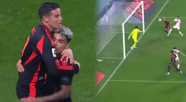 Luis Díaz marcó el empate 1-1 de Colombia ante Perú de cabeza. Luis Díaz marcó el empate 1-1 de Colombia ante Perú de cabeza.