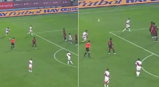 Renato Tapia y su remate que no prosperó en el Perú vs. Colombia. Renato Tapia y su remate que no prosperó en el Perú vs. Colombia.