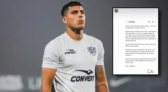 Hansell Riojas dejó preocupante mensaje en sus redes sociales.