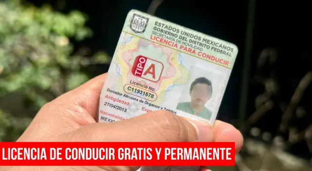 Licencia de conducir gratis y permanente en México. Licencia de conducir gratis y permanente en México.