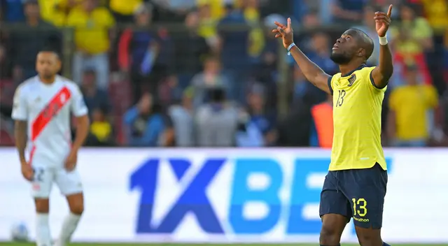 Enner Valencia celebra su gol ante Ecuador por las Eliminatorias 2026.