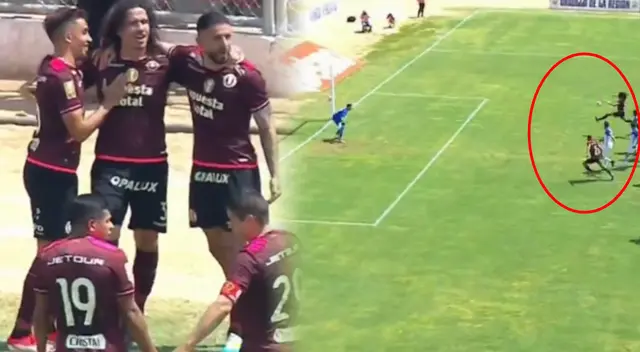 Williams Riveros marcó el segundo de Universitario ante Alianza Atlético. Williams Riveros marcó el segundo de Universitario ante Alianza Atlético.