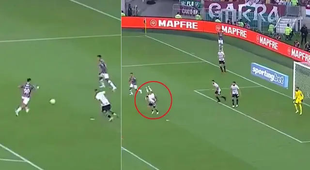 Kevin Serna y el increíble gol que falló en el Fluminense vs. Mineiro. Kevin Serna y el increíble gol que falló en el Fluminense vs. Mineiro.