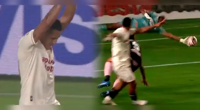 Alex Valera convirtió el primer gol de Universitario ante Sport Boys.