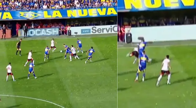 Luis Advíncula y su aparición en el Boca Juniors vs. River Plate. Luis Advíncula y su aparición en el Boca Juniors vs. River Plate.