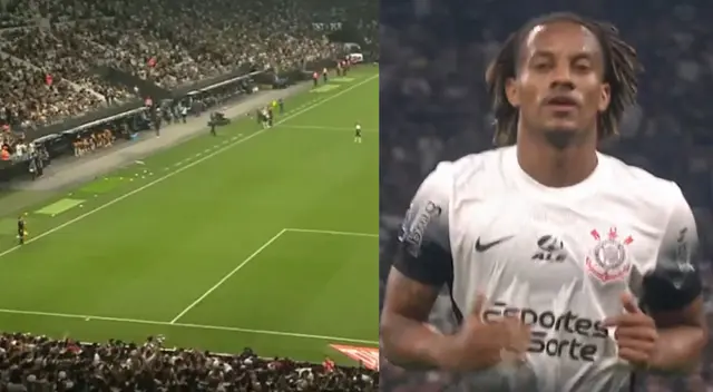 André Carrillo recibió el apoyo de los hinchas de Corinthians. André Carrillo recibió el apoyo de los hinchas de Corinthians.