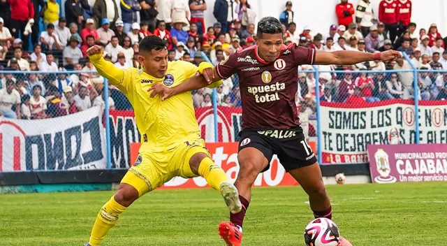 Universitario se enfrentó a Comerciantes Unidos en Cajabamba por el Torneo Clausura.