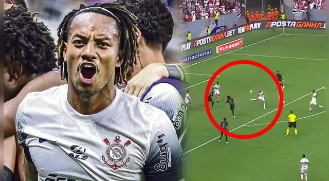 André Carrillo y la lujosa asistencia para gol de Corinthians