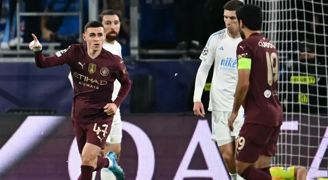 Phil Foden anotó el segundo tanto del Manchester City en Bratislava Phil Foden anotó el segundo tanto del Manchester City en Bratislava