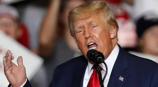 Esto pasó con Donald Trump en un discurso en la ciudad de Milwaukee. Esto pasó con Donald Trump en un discurso en la ciudad de Milwaukee.