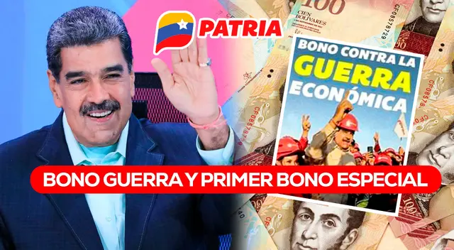 Accede a más información sobre el Bono Guerra Económica y Primer Bono Especial de octubre 2024. Accede a más información sobre el Bono Guerra Económica y Primer Bono Especial de octubre 2024.