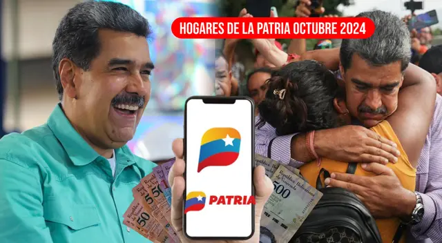 El Bono Hogares de la Patria octubre 2024 se paga mediante la plataforma del Sistema Patria. El Bono Hogares de la Patria octubre 2024 se paga mediante la plataforma del Sistema Patria.