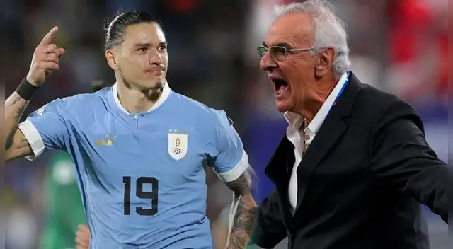 Jorge Fossati enojado por habilitación de Darwin Núñez
