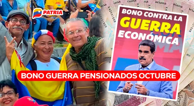 Los pensionados del Seguro Social IVSS podrán cobrar el Bono de Guerra Económica de octubre 2024.