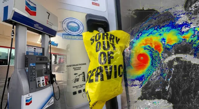 La demanda de gasolina subió, ya que algunos residentes quieren abastecerse antes de evacuar. La demanda de gasolina subió, ya que algunos residentes quieren abastecerse antes de evacuar.