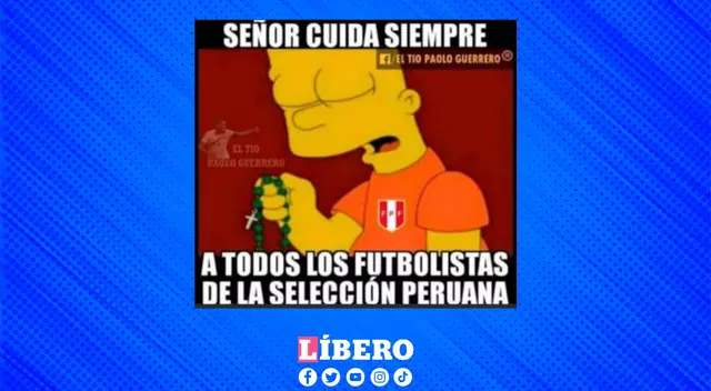 Tras el triunfo de Perú, se hace viral meme de Bart Simpson y su bendiciónl. Tras el triunfo de Perú, se hace viral meme de Bart Simpson y su bendiciónl.